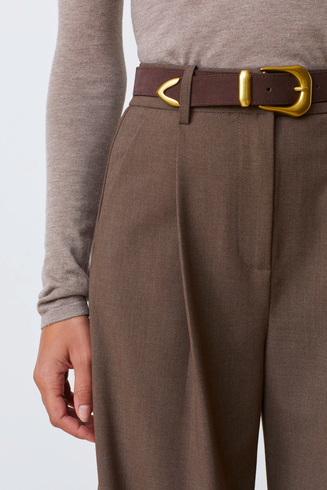 Suncoo Jonas Trousers Mocha Taupe