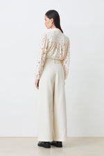 Load image into Gallery viewer, Suncoo Wide Pleat Jeans Creme
