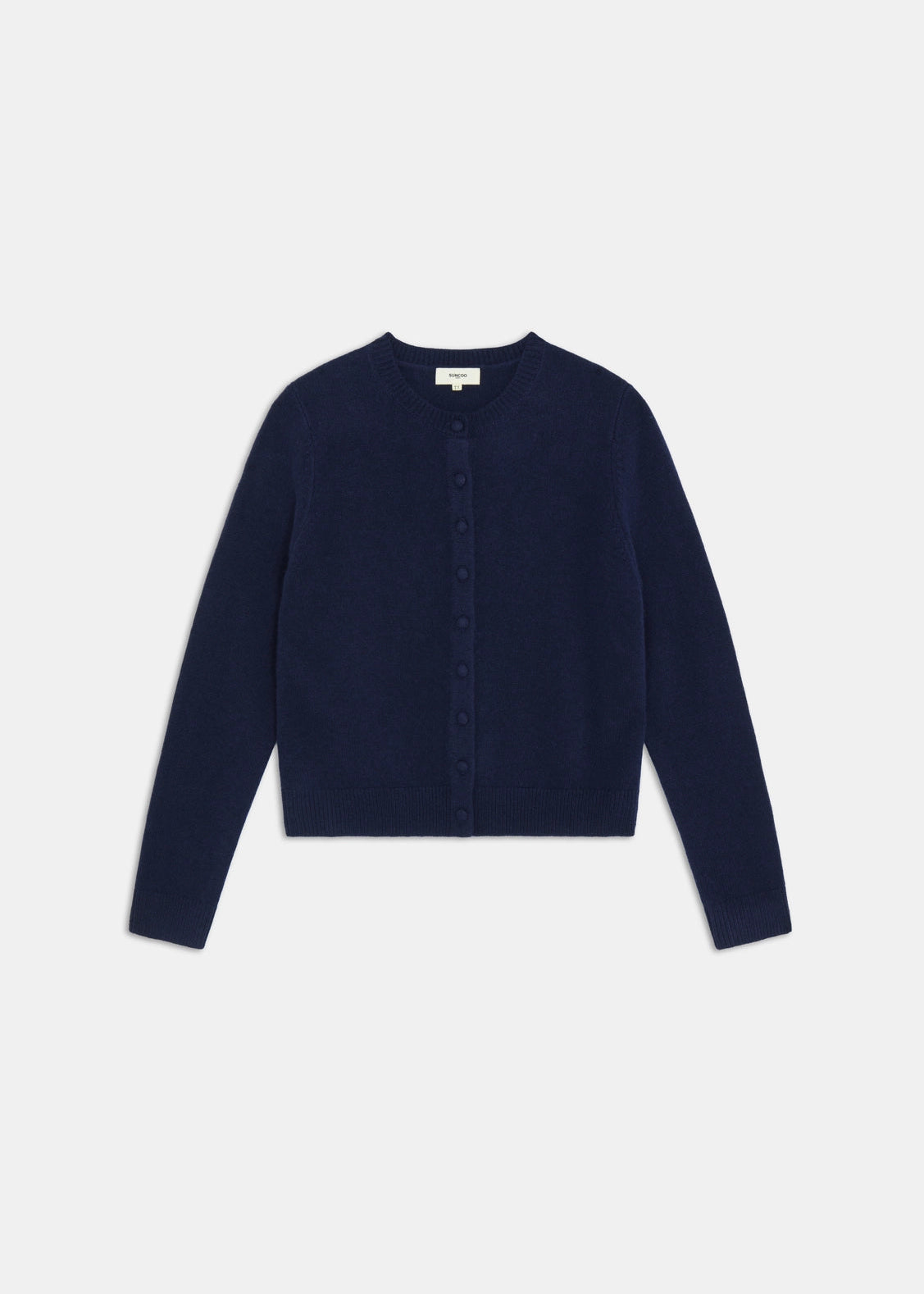 Suncoo Knitted Bleu Nuit Cardigan Geski