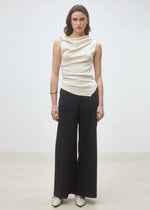 Load image into Gallery viewer, Suncoo Woven Pant Jet Black Trousers
