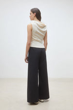 Load image into Gallery viewer, Suncoo Woven Pant Jet Black Trousers
