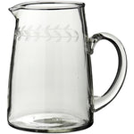 Load image into Gallery viewer, Pitcher Jug Glass with Vine Etch Detail
