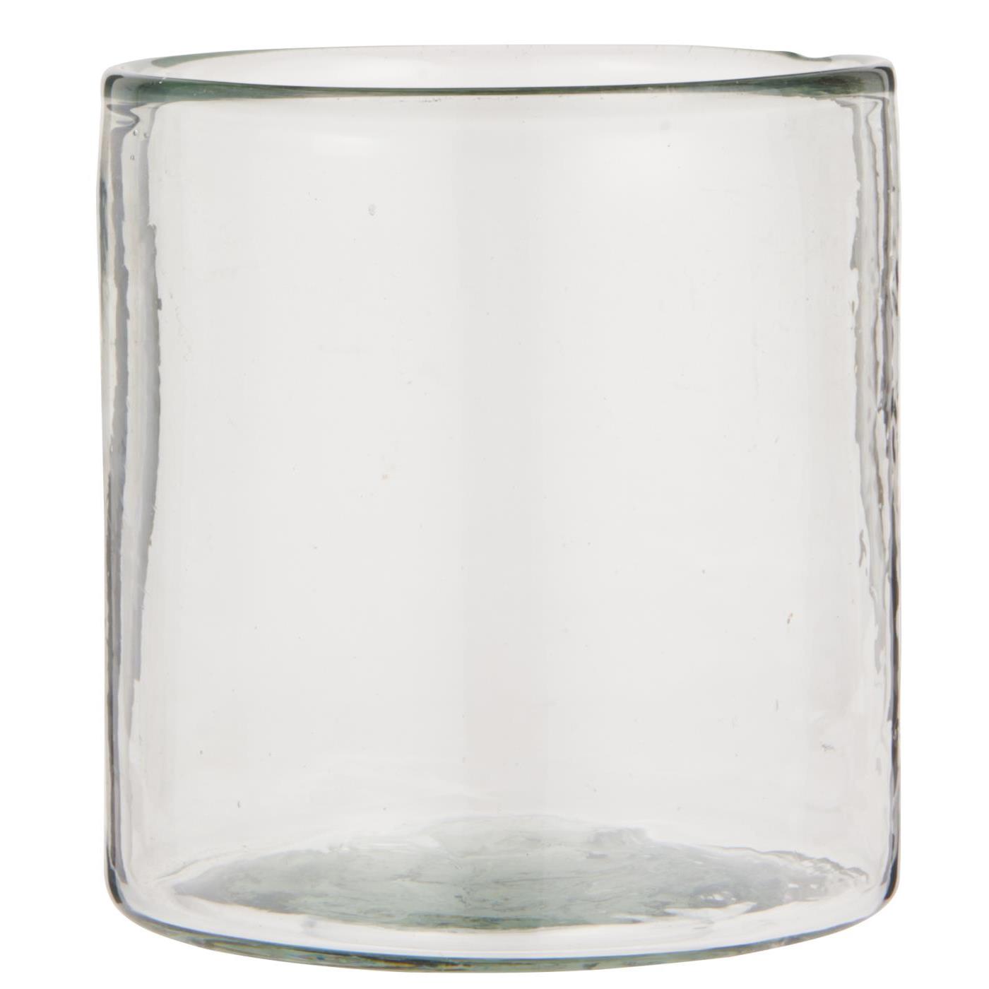 Glass Hurricane Lantern Hand Blown