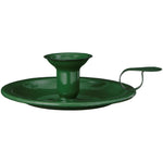 Load image into Gallery viewer, Enamel Dark Green Candle Holder
