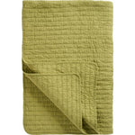 Load image into Gallery viewer, Classic Quilted Blacket Throw Green Cross Stitch

