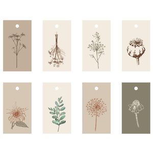 Pack of 8 Mixed Autumnal Design Gift Tags