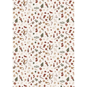 Gift Wrap Roll 5mt Nostalgic Christmas Design