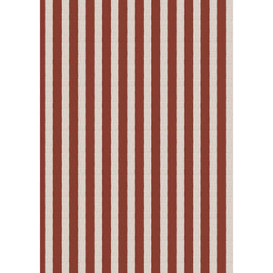 Gift Wrap Roll 5mt Red Stripe Design Textile Look