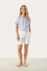 Load image into Gallery viewer, Part Two White Cotton Shorts
