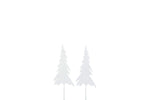 Load image into Gallery viewer, White Metal Tree Decoration on Spike Three Sizes
