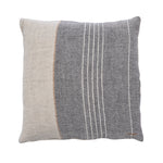 Load image into Gallery viewer, Linen Cushion Grey and Natural 50x50
