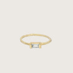 Load image into Gallery viewer, Sati Gold Ring with Blue Topaz
