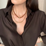 Load image into Gallery viewer, Tokyo Choker Brown Cat Eye
