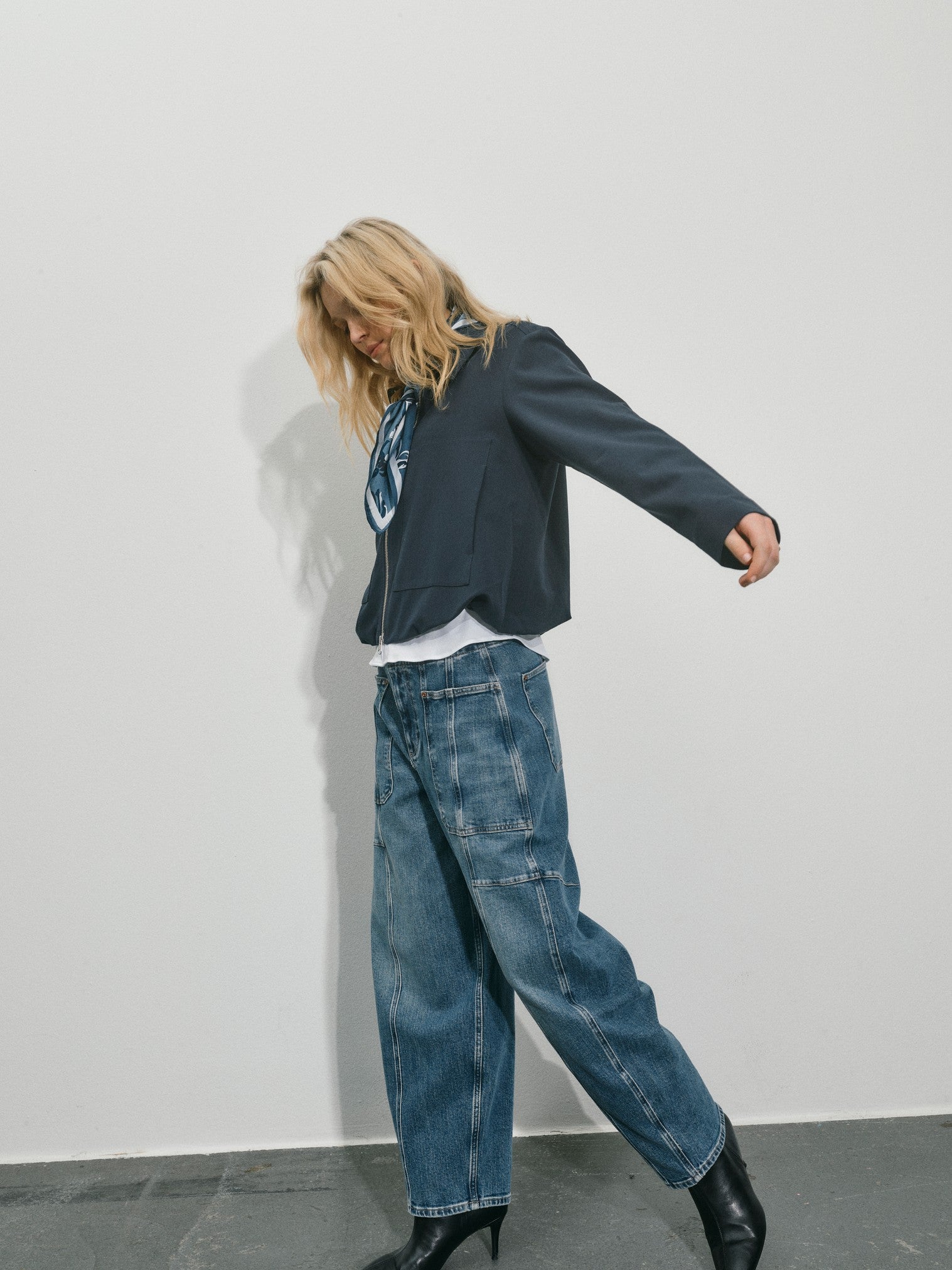 MosMosh Rosy Galleon Jeans Dark Blue
