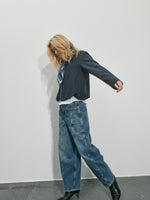 Load image into Gallery viewer, MosMosh Rosy Galleon Jeans Dark Blue
