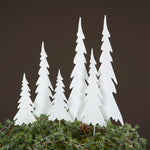 Load image into Gallery viewer, White Metal Tree Decoration on Spike Three Sizes
