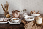 Load image into Gallery viewer, Serving Plate Ceramic Natural Off White

