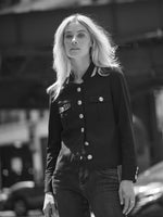 Load image into Gallery viewer, MosMosh Naomi Colla Jeans Dark Denim
