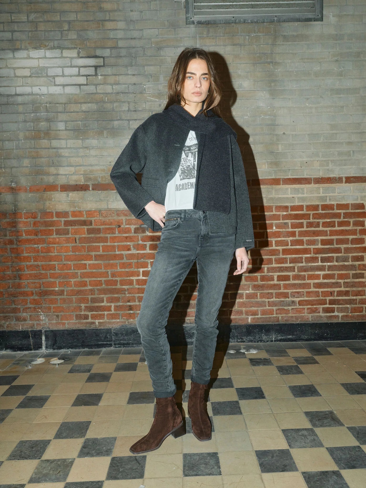 Mosmosh Maria Loisa Wool Jacket with Scarf