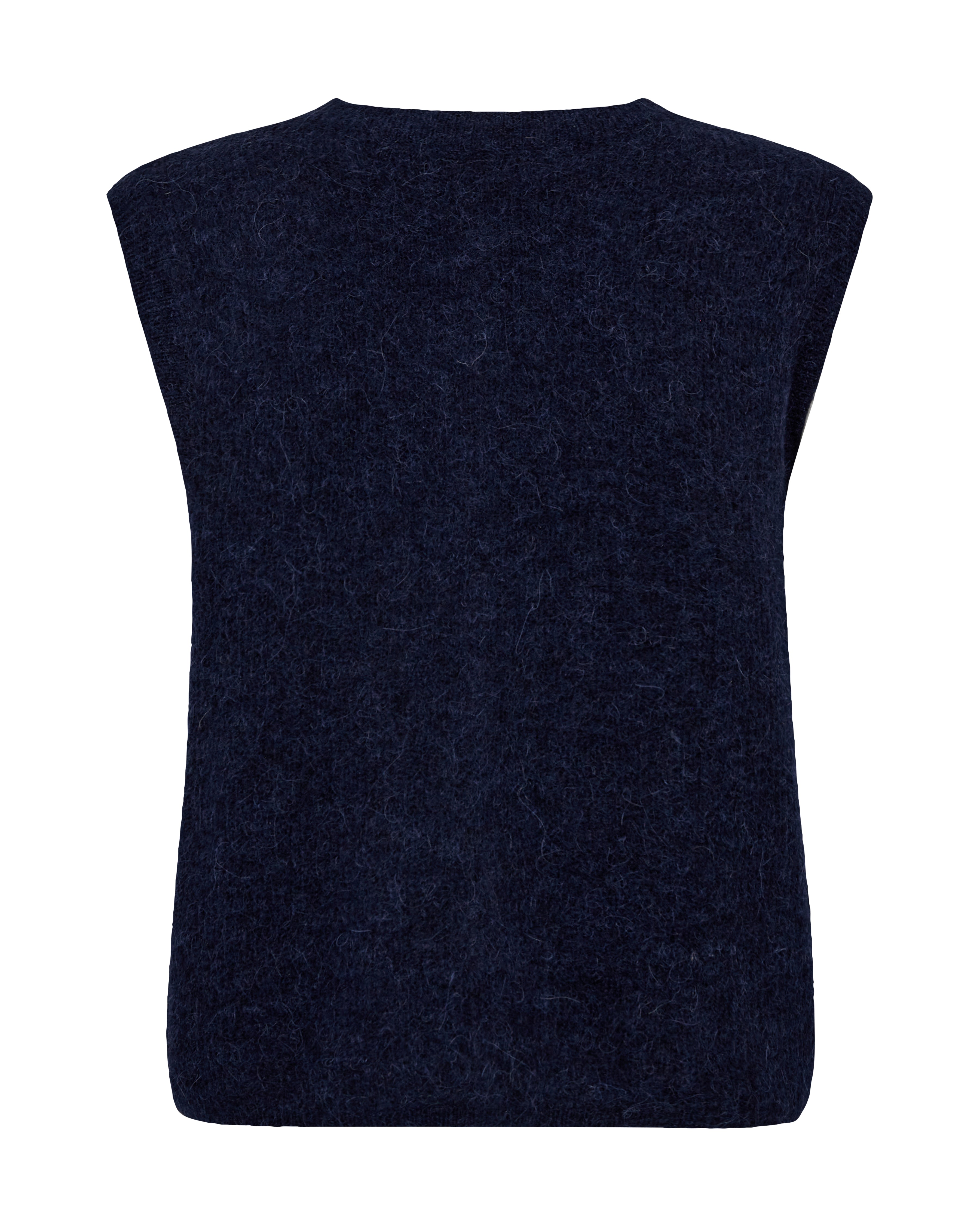 MosMosh Almine Thora Knit Vest Maritime Blue