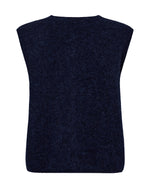 Load image into Gallery viewer, MosMosh Almine Thora Knit Vest Maritime Blue
