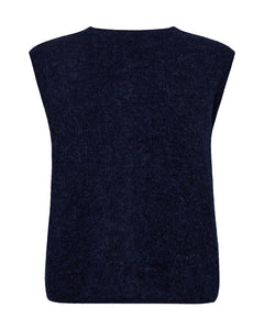 MosMosh Almine Thora Knit Vest Maritime Blue