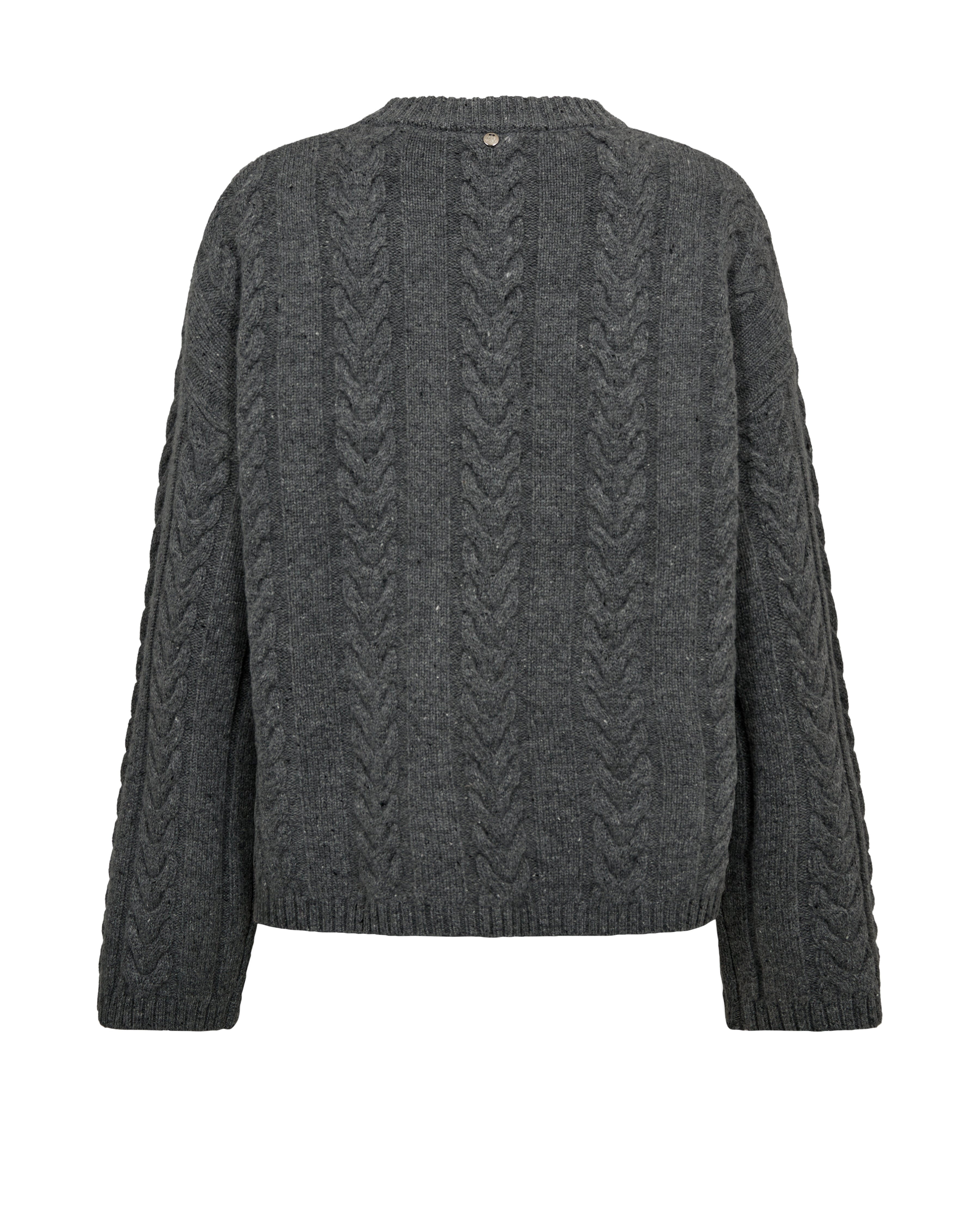 MosMosh Brydis Crewneck Jumper Mockingbird Grey