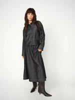 Load image into Gallery viewer, MosMosh Anela Cilla Denim Shirt

