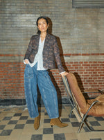 Load image into Gallery viewer, MosMosh Rosy Galleon Jeans Dark Blue
