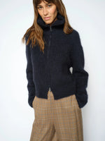 Load image into Gallery viewer, MosMosh Hulda Knit Zip Cardigan
