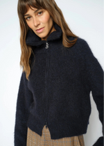 Load image into Gallery viewer, MosMosh Hulda Knit Zip Cardigan
