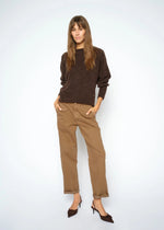 Load image into Gallery viewer, MosMosh Aymen Len Pant Dark Camel
