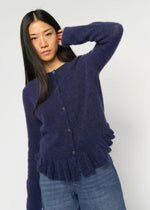 Load image into Gallery viewer, MosMosh Mape Alice Knit Cardigan Crown Blue

