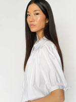 Load image into Gallery viewer, MosMosh Tarima Cotton White Blouse

