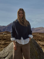 Load image into Gallery viewer, MosMosh Hulda Knit Zip Cardigan
