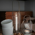 Load image into Gallery viewer, Glass Lantern for Dinner Candles Large
