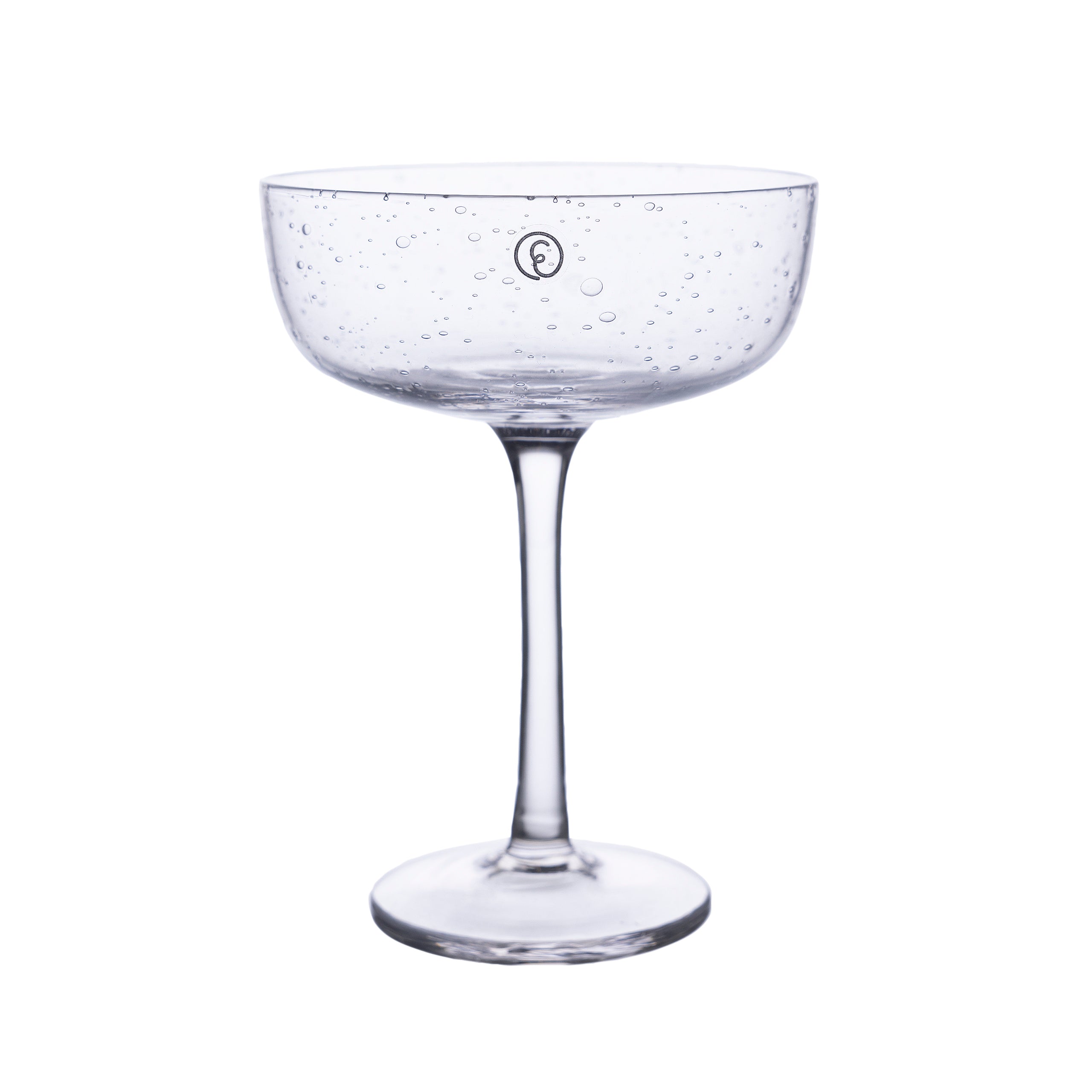 Coupe Glasses Set of Two Bubble Design