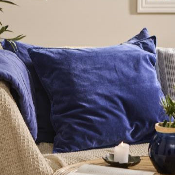 Velvet Cushion Indigo Blue