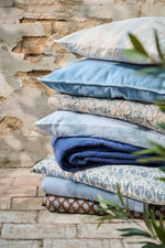 Load image into Gallery viewer, Pale Blue Linen Cushion 40x60cm
