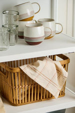 Load image into Gallery viewer, Cerami Mug Mustard Layered Design

