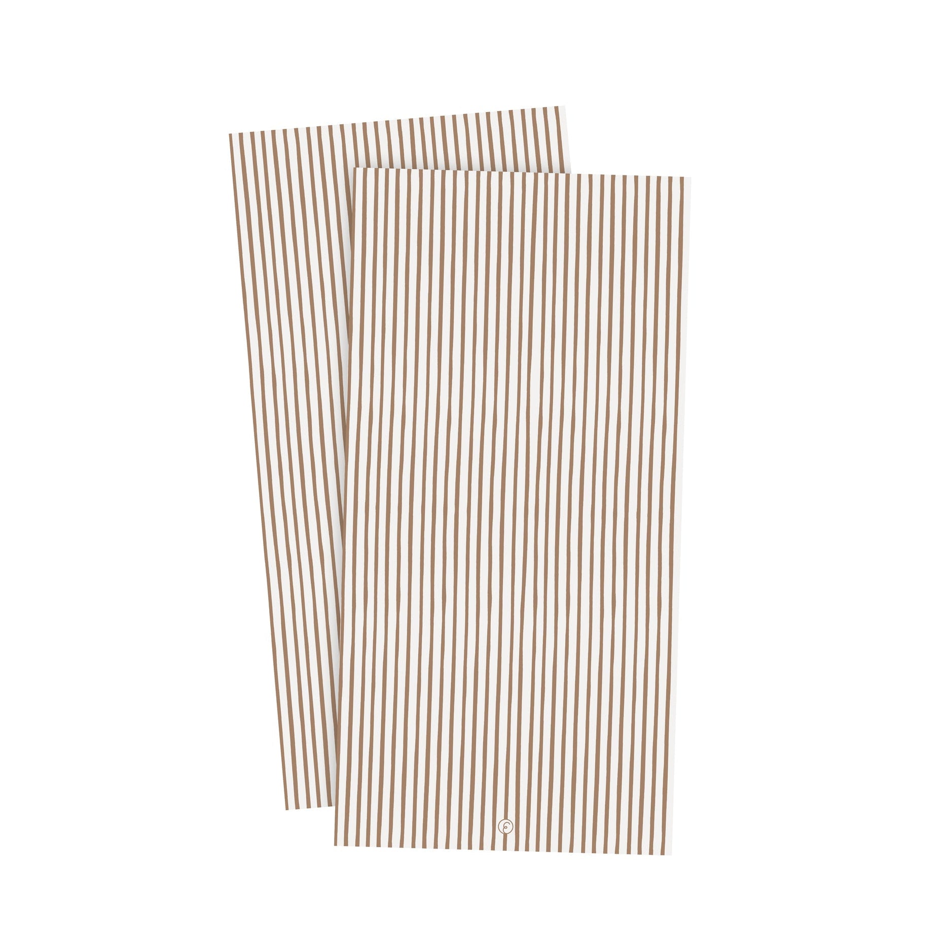 Paper Napkin Pack Caramel and White Stripe