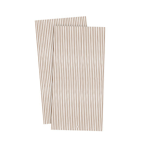 Paper Napkin Pack Caramel and White Stripe