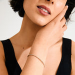 Load image into Gallery viewer, Arash Crystal Bracelet Gold Elasticated
