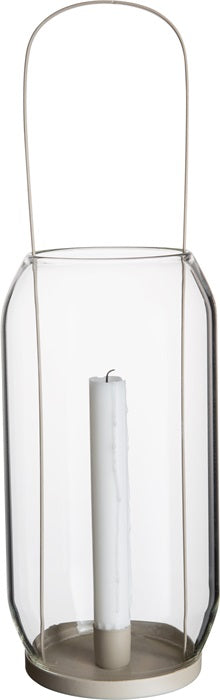 Glass Lantern for Dinner Candles Large