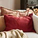 Load image into Gallery viewer, Bordeaux Woven Cushion Striped
