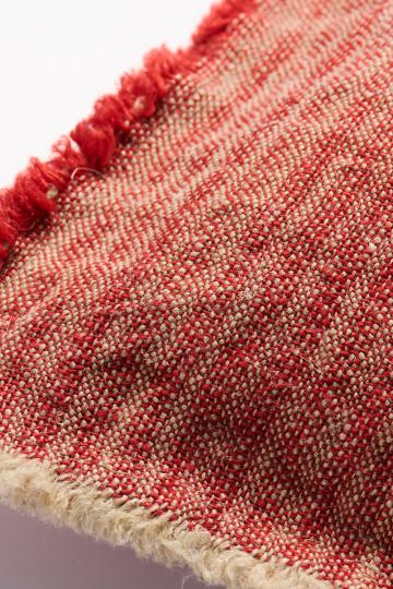 Rust Woven Cushion Striped