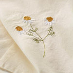 Load image into Gallery viewer, Tea Towel with Daisy Embroidery
