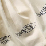 Load image into Gallery viewer, Tea Towel with Fish Embroidery
