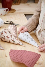 Load image into Gallery viewer, Marching Santas Gift Wrap Roll 5mts
