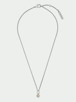 Load image into Gallery viewer, Silver Necklace with Moonstone Pendant
